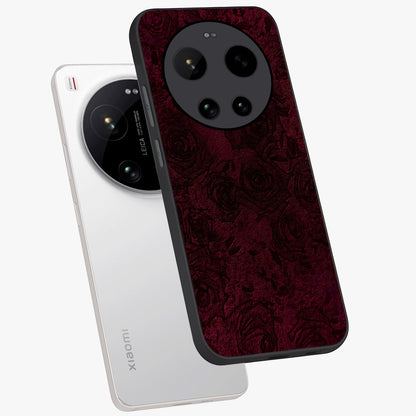Crimson Fade Flow Glass Case displayed in angled mockup highlighting smooth gradient design with modern aesthetic style.