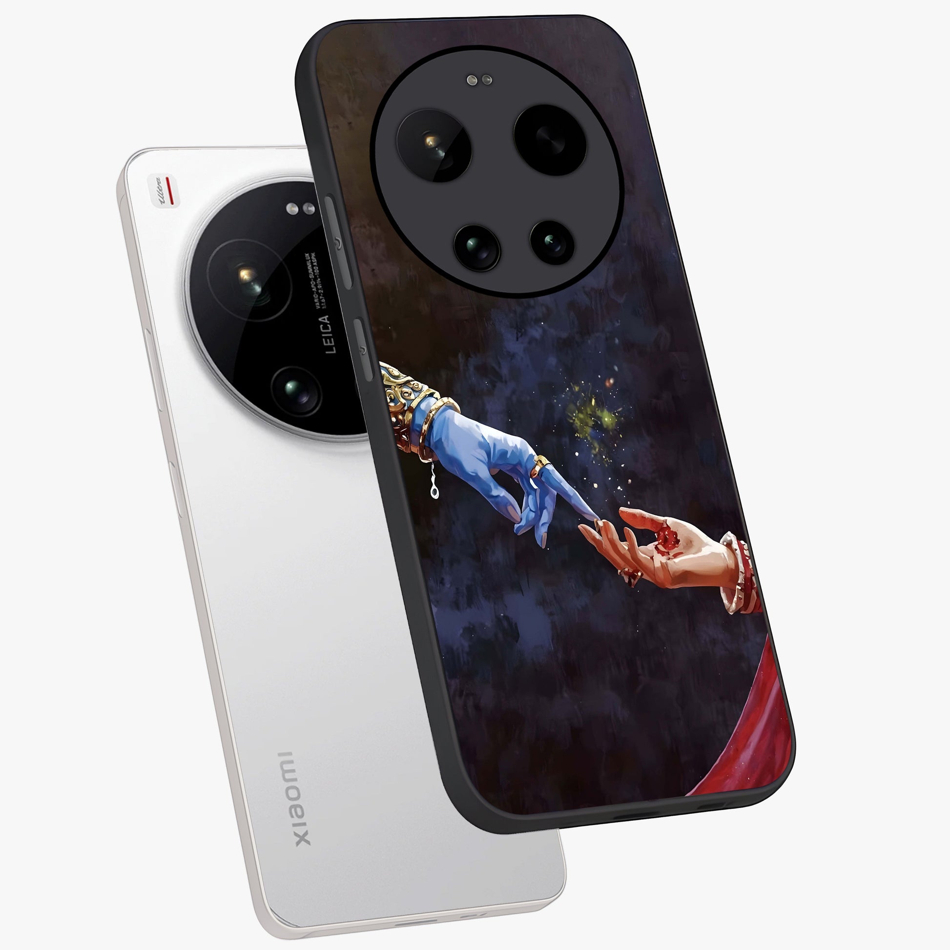 Divine Touch Eternal Glass Case displayed in angled mockup highlighting elegant divine inspired design with calm aesthetic style.