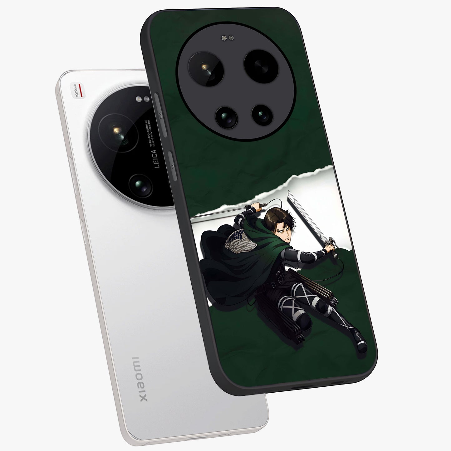 Emerald War Vanguard Glass Case displayed in angled mockup highlighting intense battle inspired design with emerald tone aesthetic.