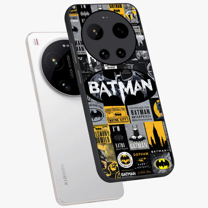 Knight Gotham Rise Glass Case displayed in angled mockup highlighting powerful knight silhouette design with dramatic aesthetic.