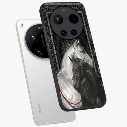 Majestic Ride Legacy Glass Case displayed in angled mockup highlighting sleek vehicle design with bold racing aesthetic.