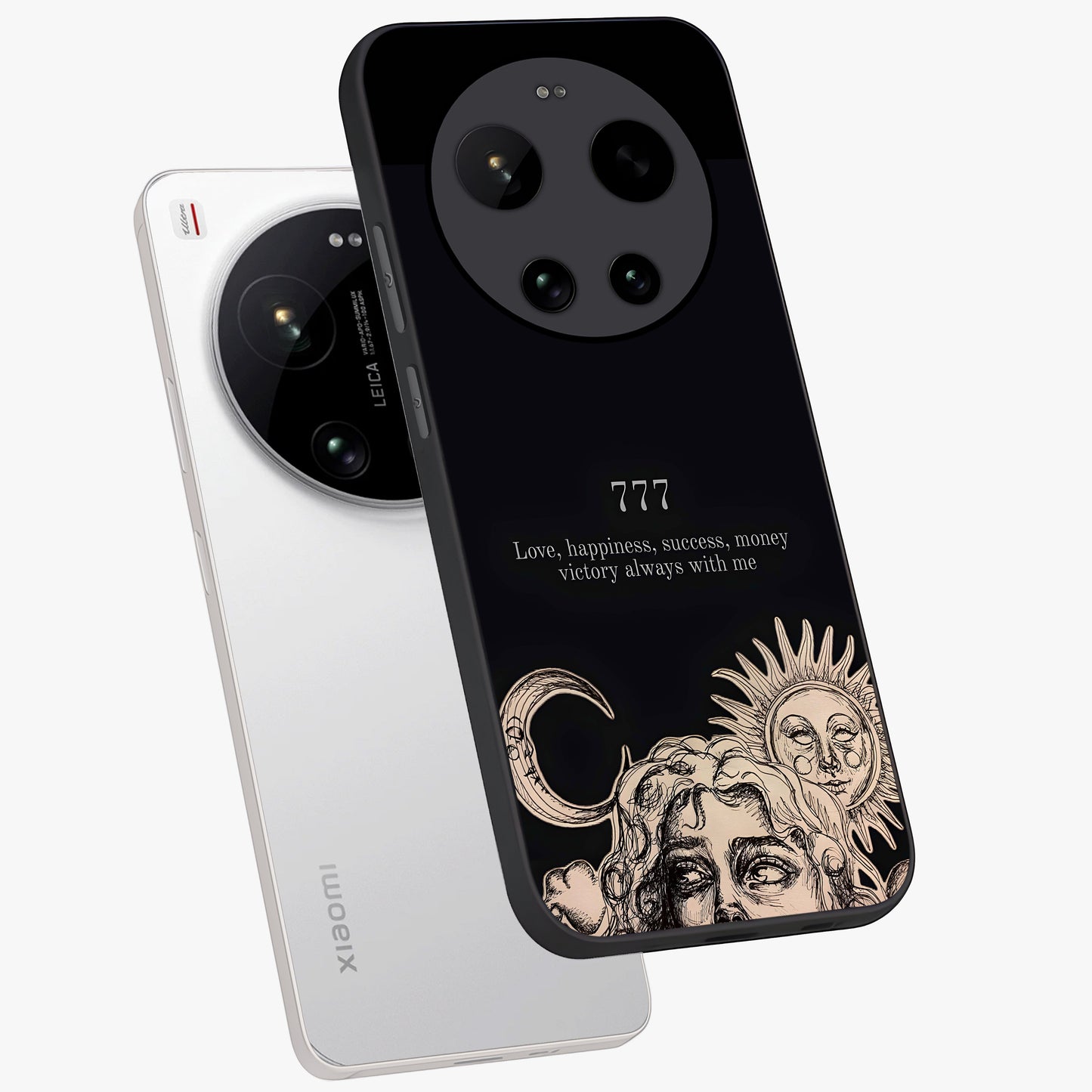 Mystic Victory Aura Glass Case displayed in angled mockup highlighting energetic aura design with bold mystical aesthetic.