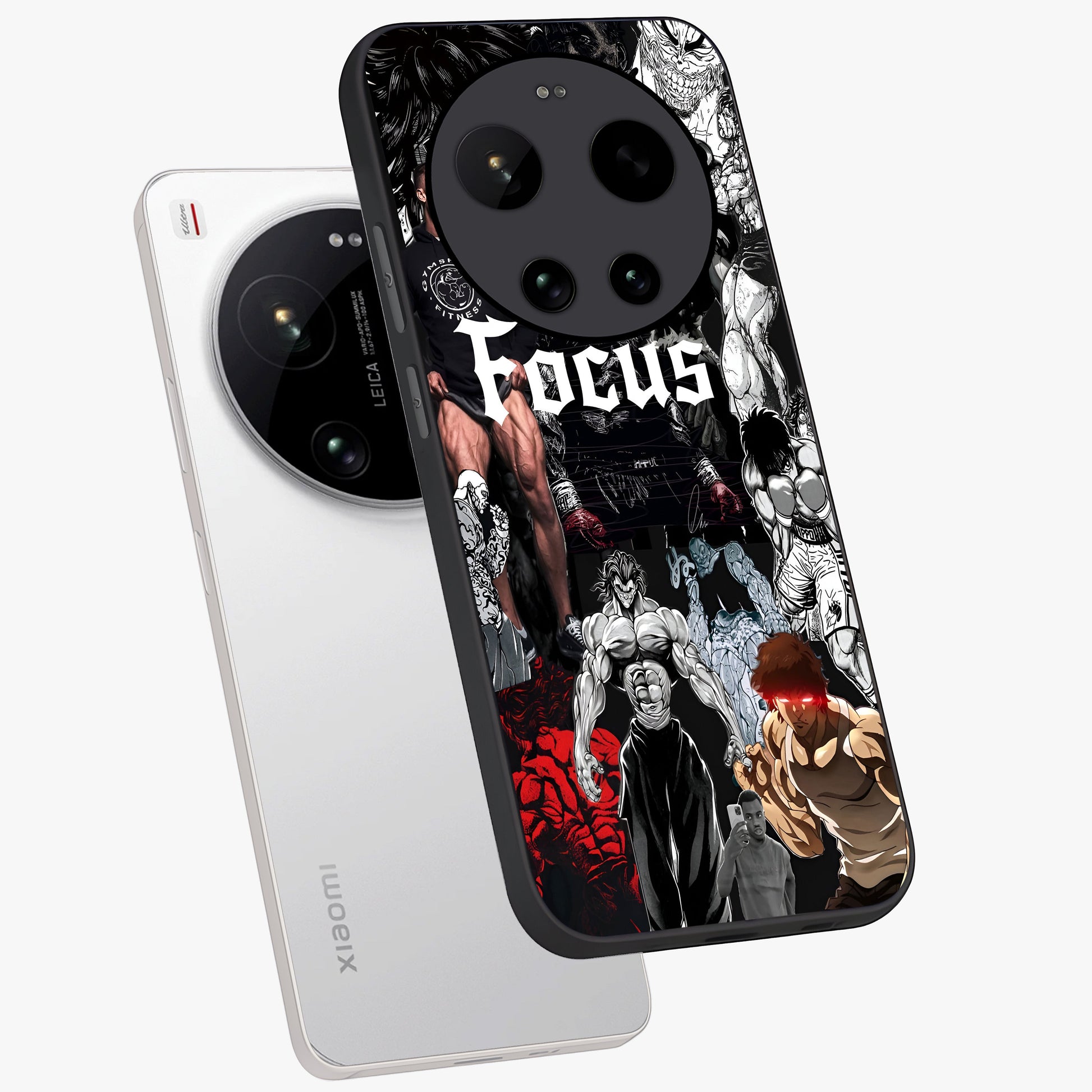 Relentless Power Focus Glass Case displayed in angled mockup highlighting bold statement design with modern aesthetic style.