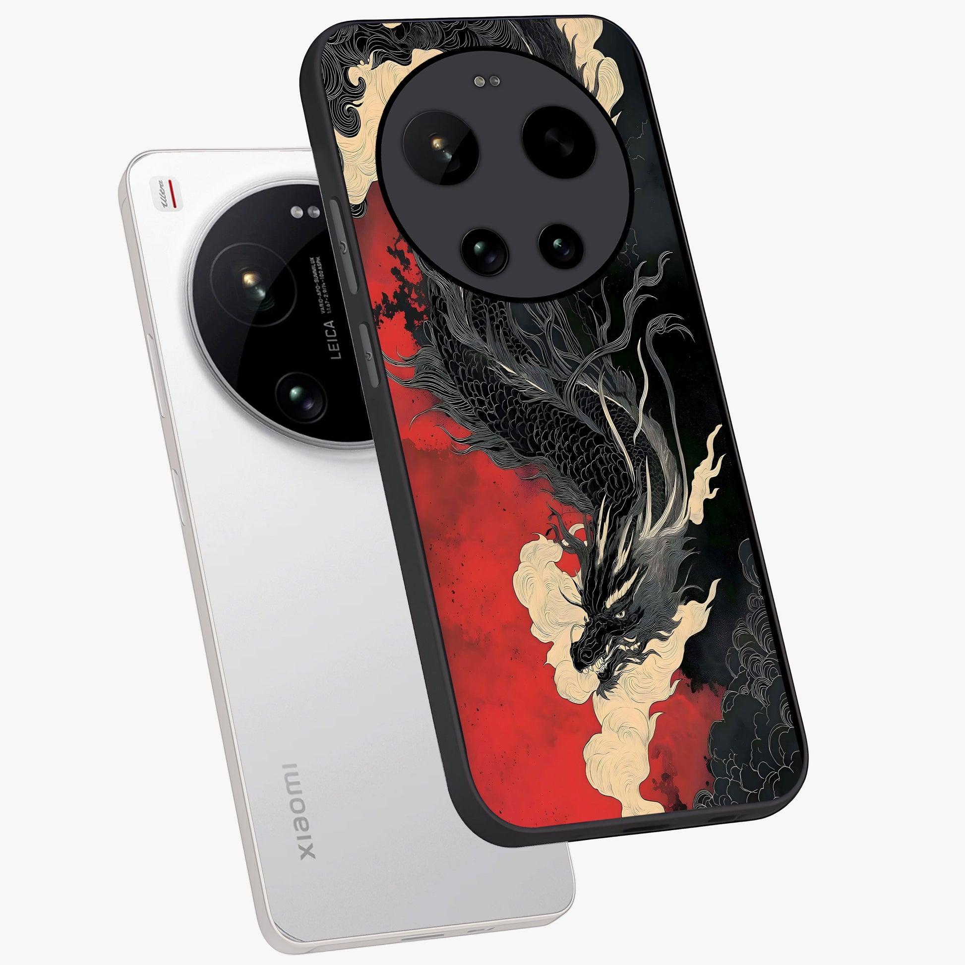 Shadow Dragon Fury Glass Case displayed in angled mockup highlighting powerful dragon illustration with dark fantasy aesthetic.