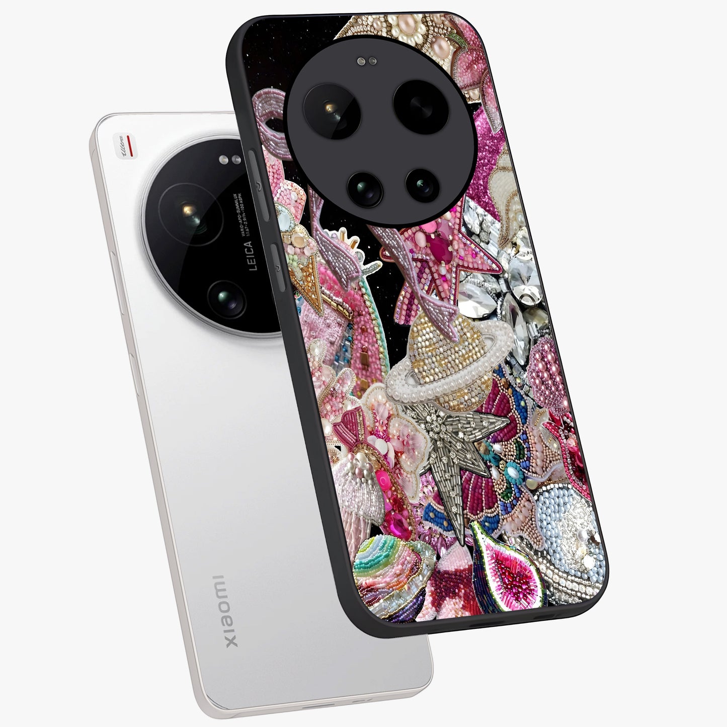 Starlit Jewel Dream Glass Case displayed in angled mockup highlighting glowing celestial jewel design with dreamy aesthetic.