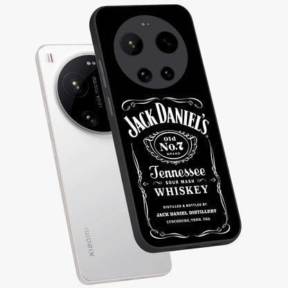 Vintage Whiskey Heritage Glass Case displayed in angled mockup highlighting retro beverage themed design with heritage aesthetic.