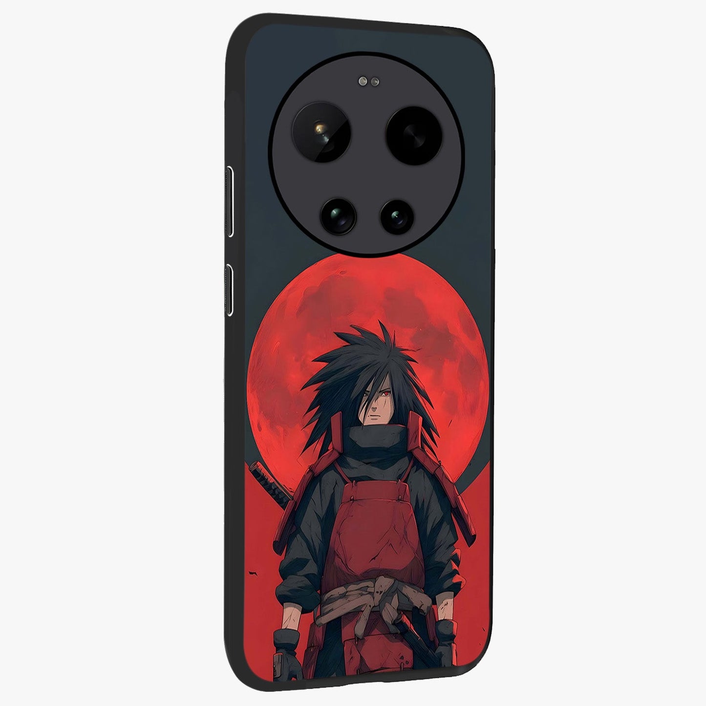 Crimson Moon Warlord Glass Case upright view showcasing powerful warlord artwork with dark celestial theme.
