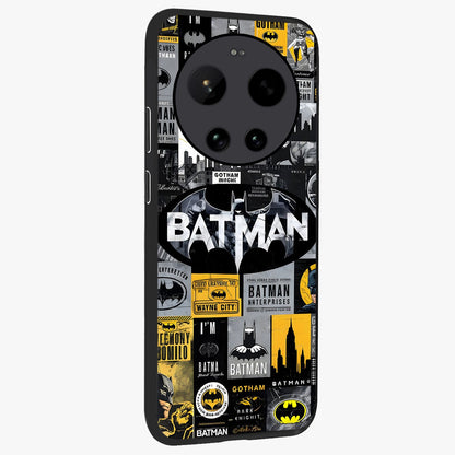 Knight Gotham Rise Glass Case upright view showcasing bold vigilante themed artwork with gothic city vibe.