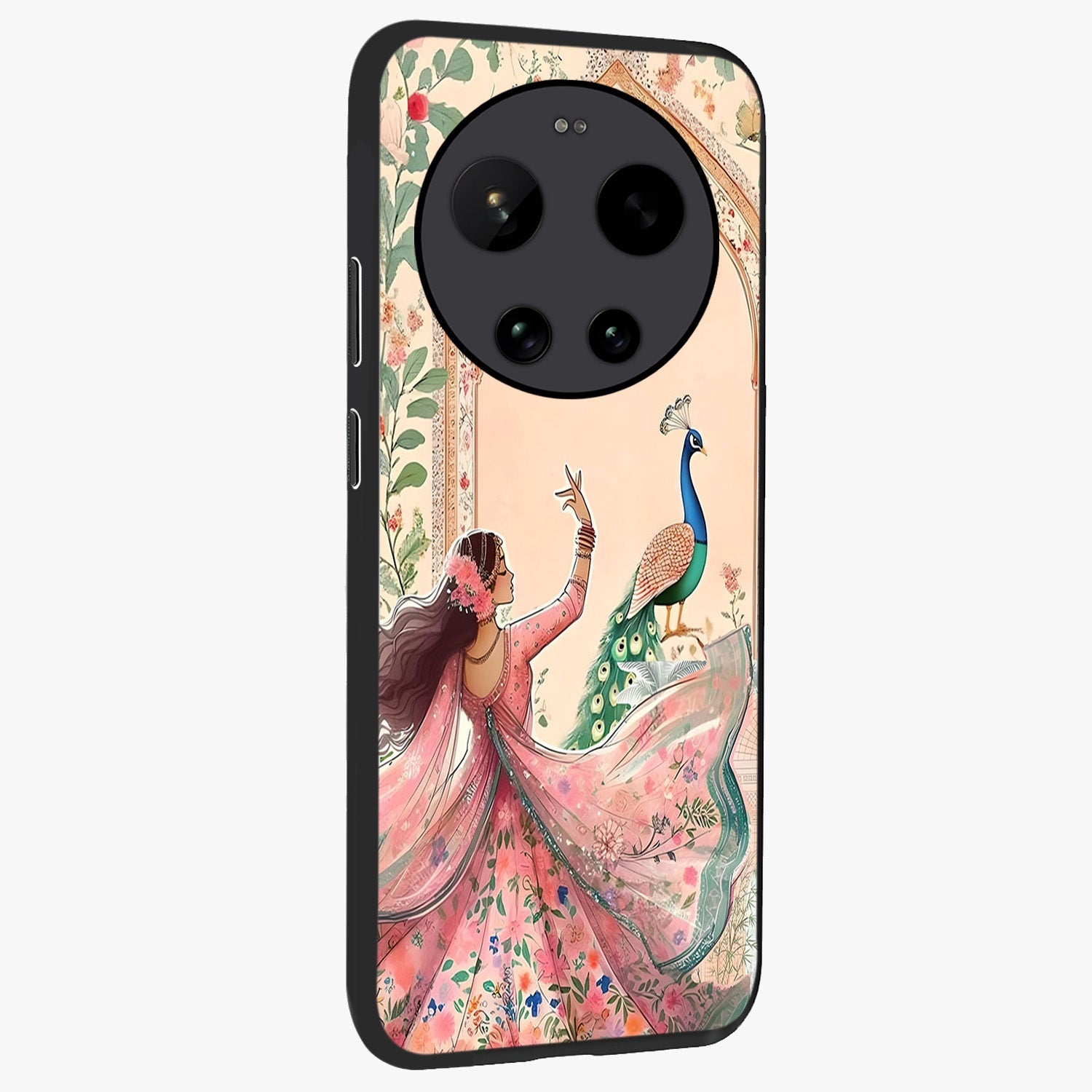 Royal Grace Muse Glass Case upright view showcasing stylish artistic artwork with sophisticated royal theme.