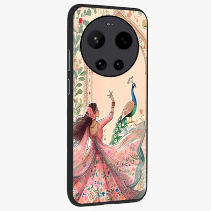 Royal Grace Muse Glass Case upright view showcasing stylish artistic artwork with sophisticated royal theme.