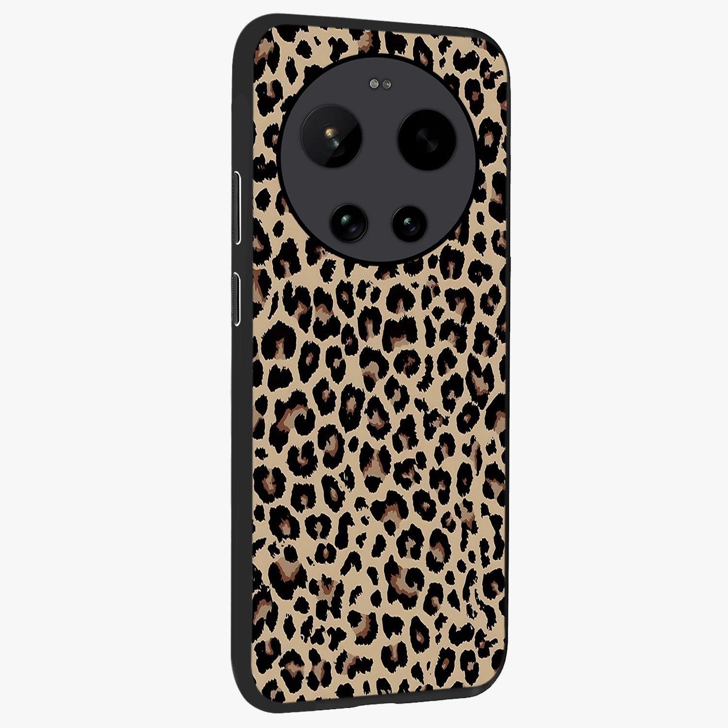 Savage Chic Pattern Glass Case upright view showcasing trendy decorative artwork with edgy fashion theme.