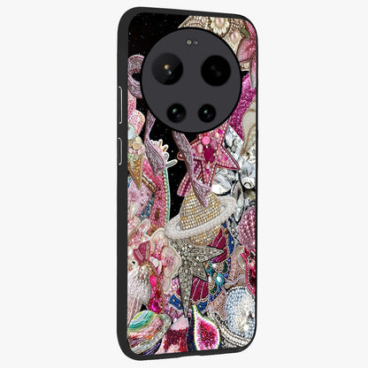 Starlit Jewel Dream Glass Case upright view showcasing radiant star inspired artwork with magical night theme.