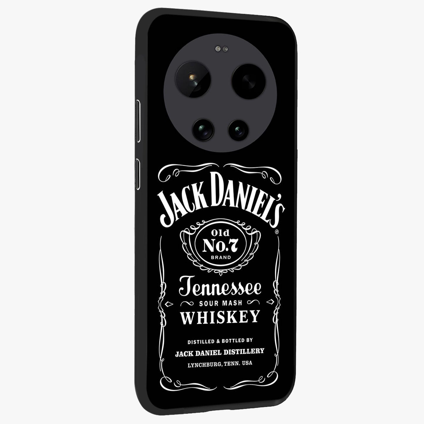 Vintage Whiskey Heritage Glass Case upright view showcasing stylish vintage whiskey artwork with timeless bar culture theme.