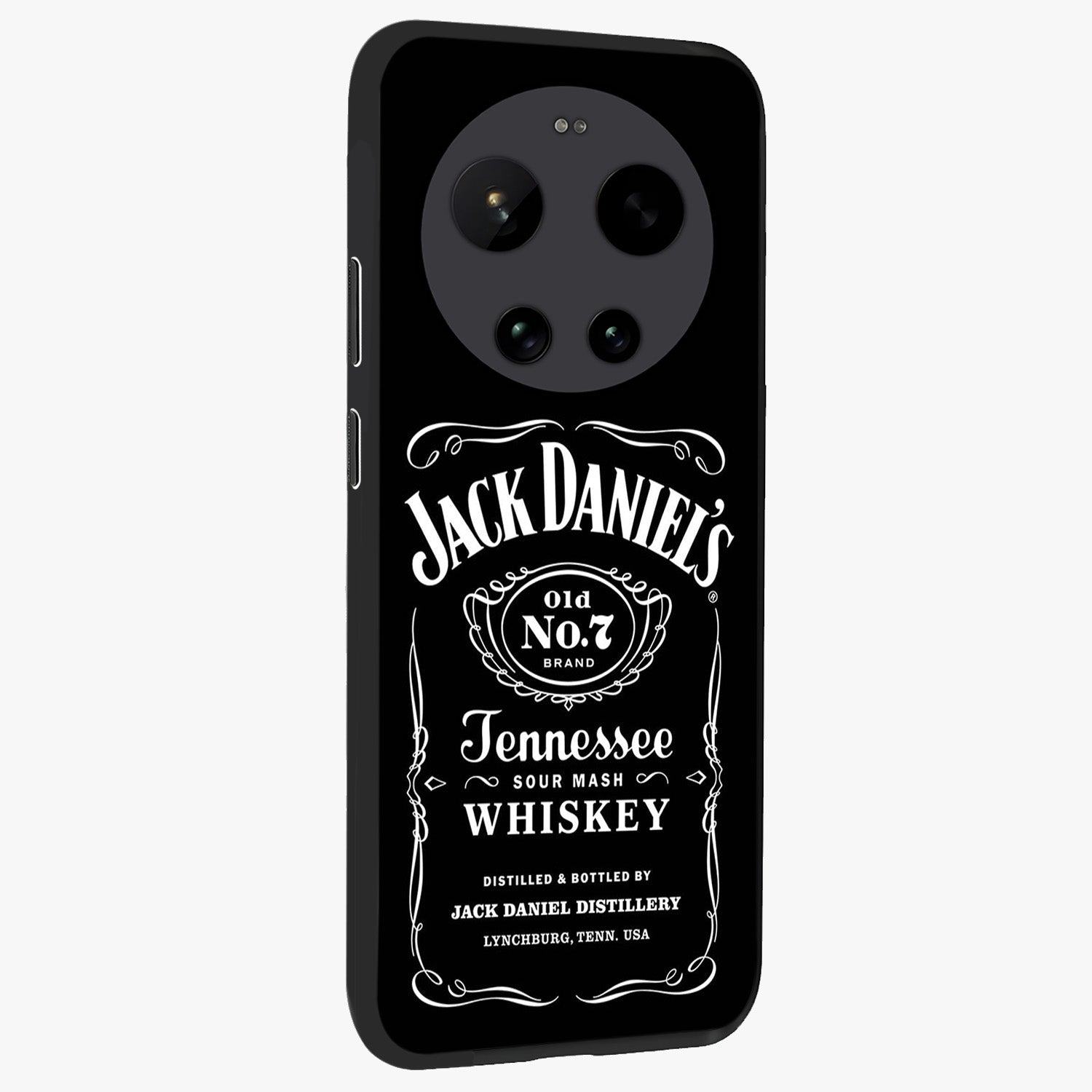 Vintage Whiskey Heritage Glass Case upright view showcasing stylish vintage whiskey artwork with timeless bar culture theme.
