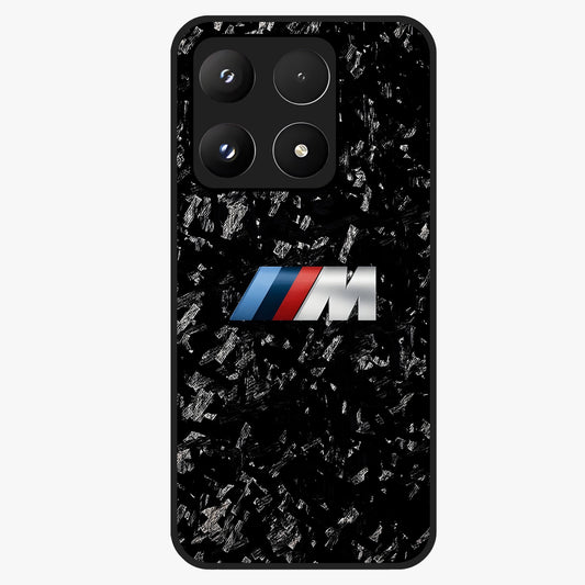 Carbon Speed Mark Glass Case showing flat back view with sporty carbon pattern artwork and glossy glass finish.