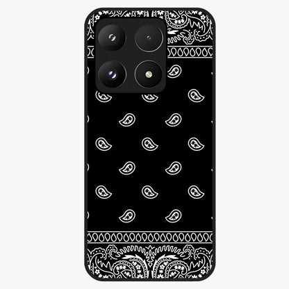 Retro Rebel Threads Glass Case showing flat back view with vintage street style artwork and glossy glass finish.