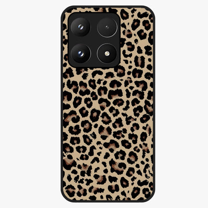 Savage Chic Pattern Glass Case showing flat back view with stylish patterned artwork and glossy glass finish.