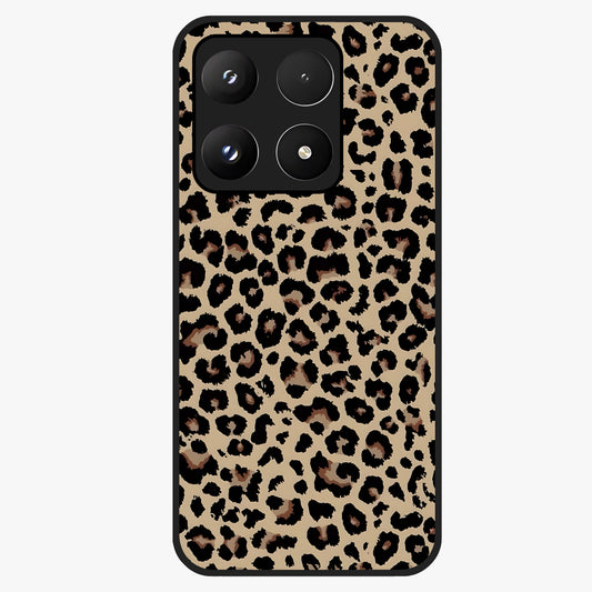 Savage Chic Pattern Glass Case showing flat back view with stylish patterned artwork and glossy glass finish.