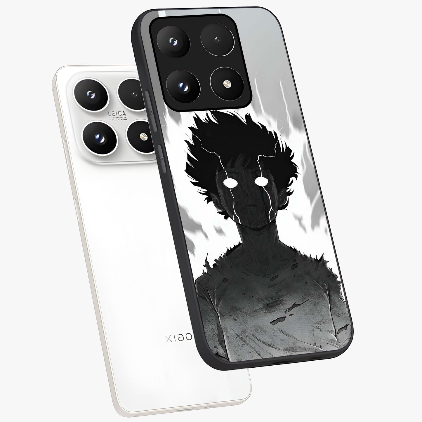 Awakened Inner Rage Glass Case displayed in angled mockup highlighting powerful graphic design and bold artistic theme.