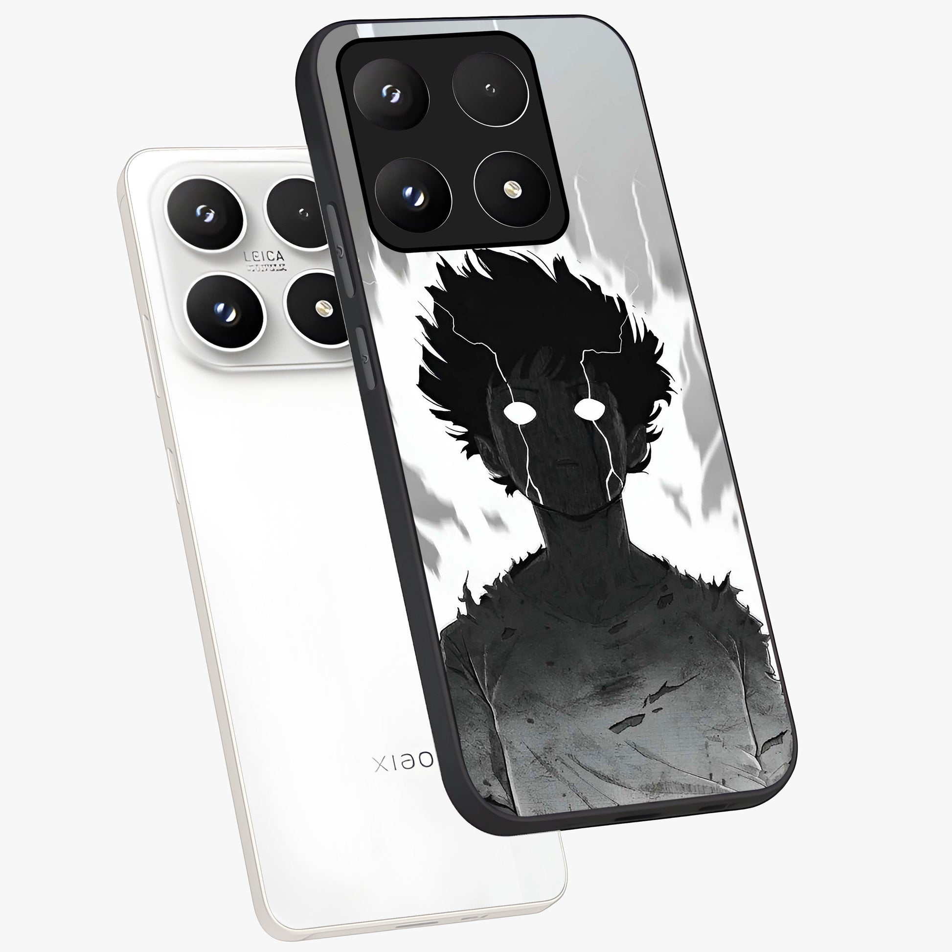 Awakened Inner Rage Glass Case displayed in angled mockup highlighting powerful graphic design and bold artistic theme.