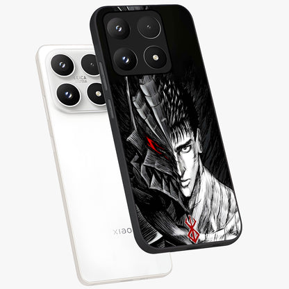 Berserker Blood Oath Glass Case displayed in angled mockup highlighting dark fantasy graphic design and powerful theme.