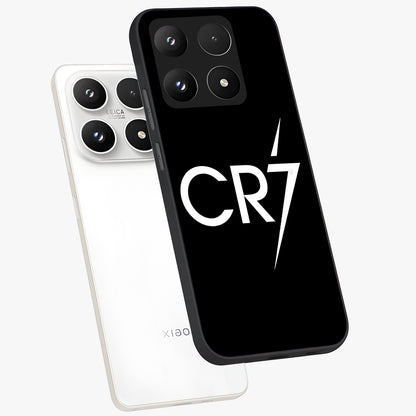 Cr7 Elite Strike Glass Case displayed in angled mockup highlighting powerful sports graphic with bold athletic theme.