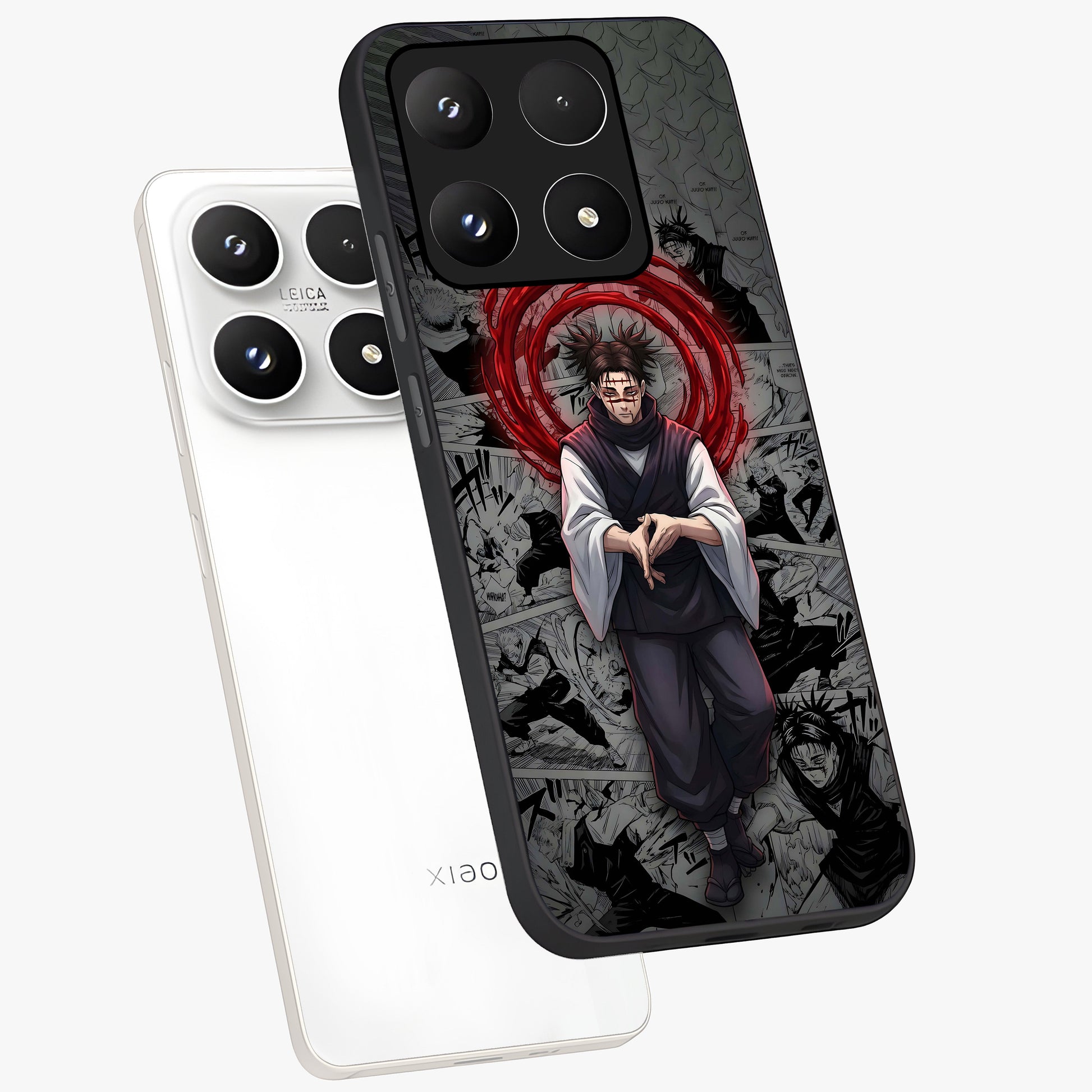 Cursed Ritual Ascension Glass Case displayed in angled mockup highlighting mystical ritual illustration with supernatural aesthetic.