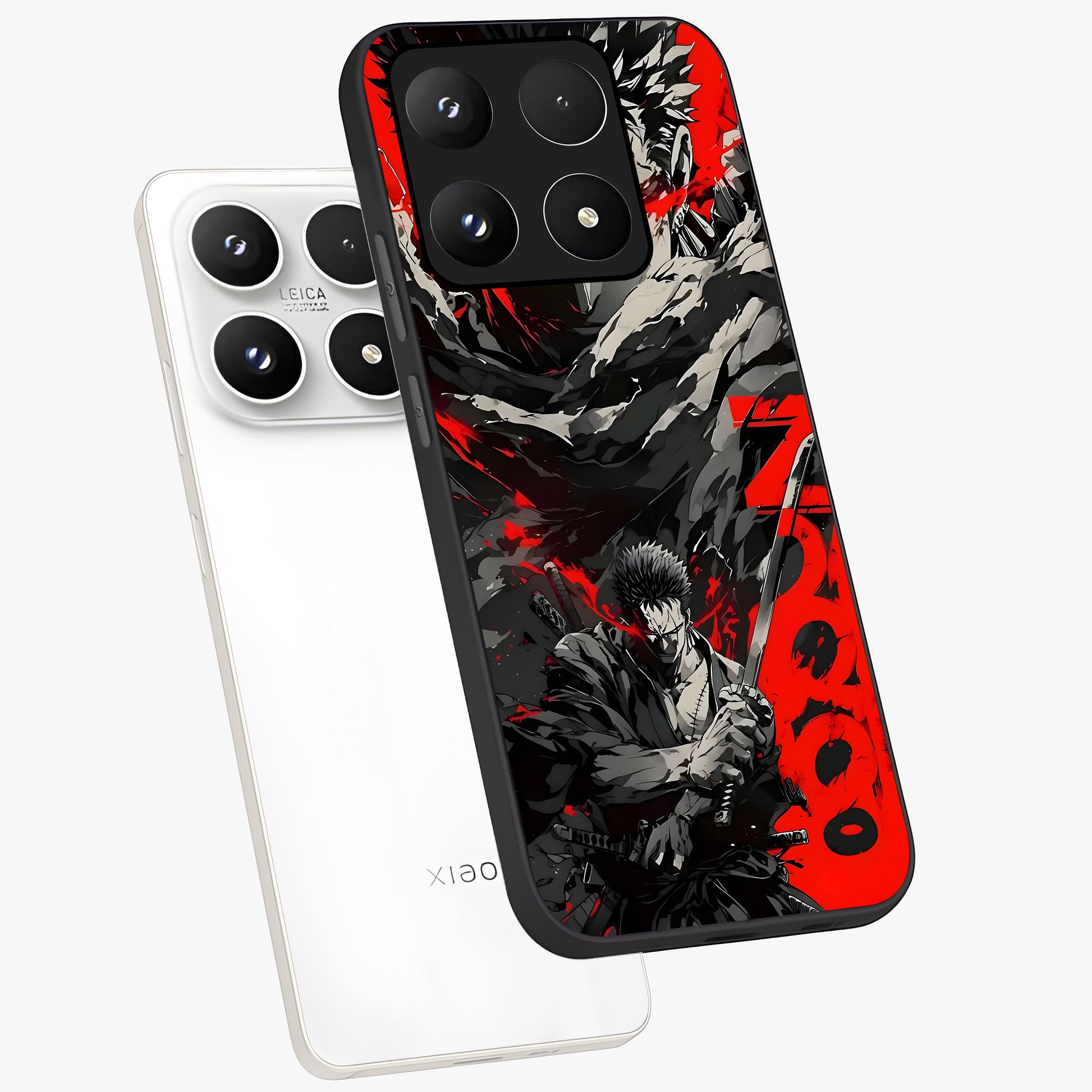Demon Sword Resolve Glass Case displayed in angled mockup highlighting powerful demon sword illustration with dark fantasy aesthetic.