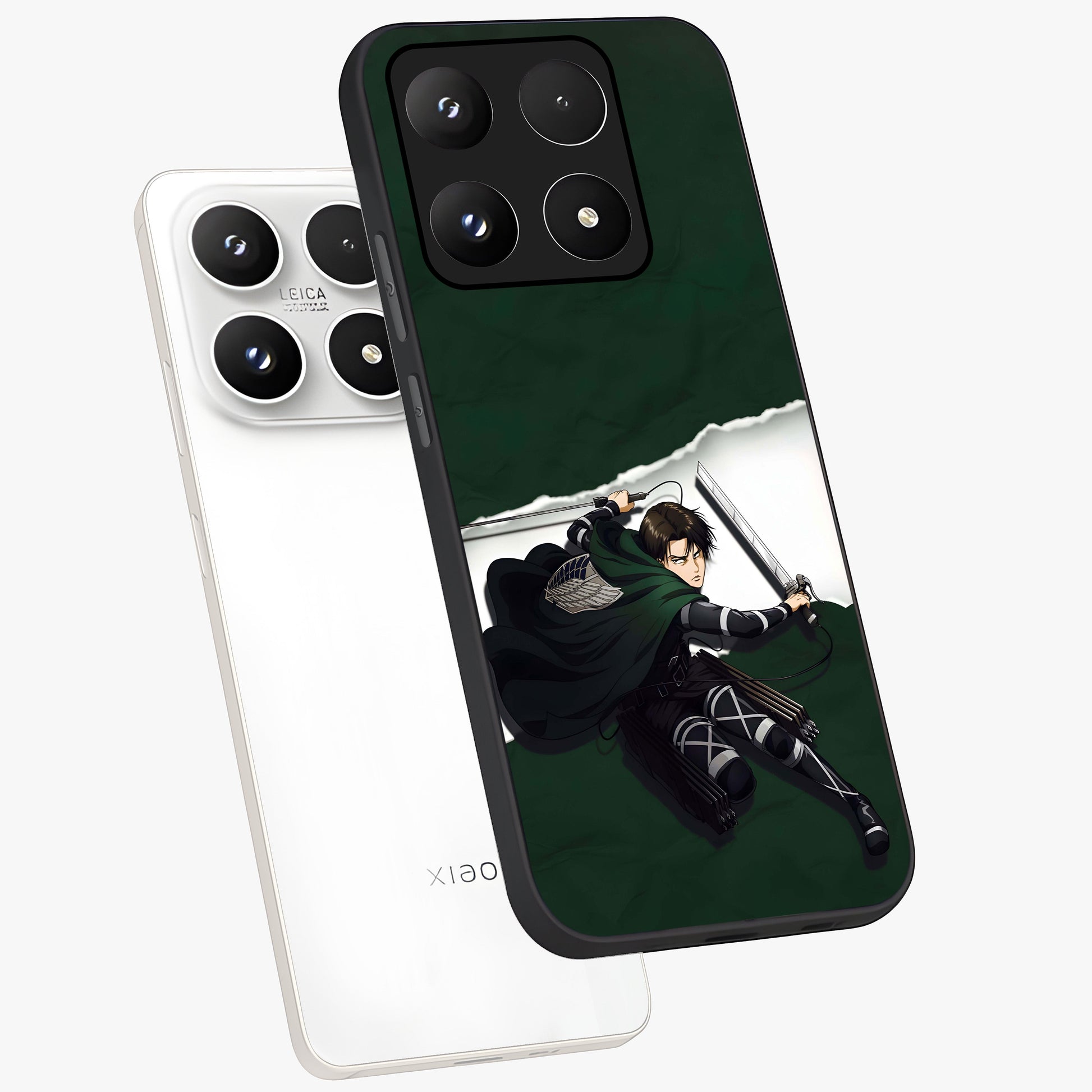 Emerald War Vanguard Glass Case displayed in angled mockup highlighting intense battle inspired design with emerald tone aesthetic.