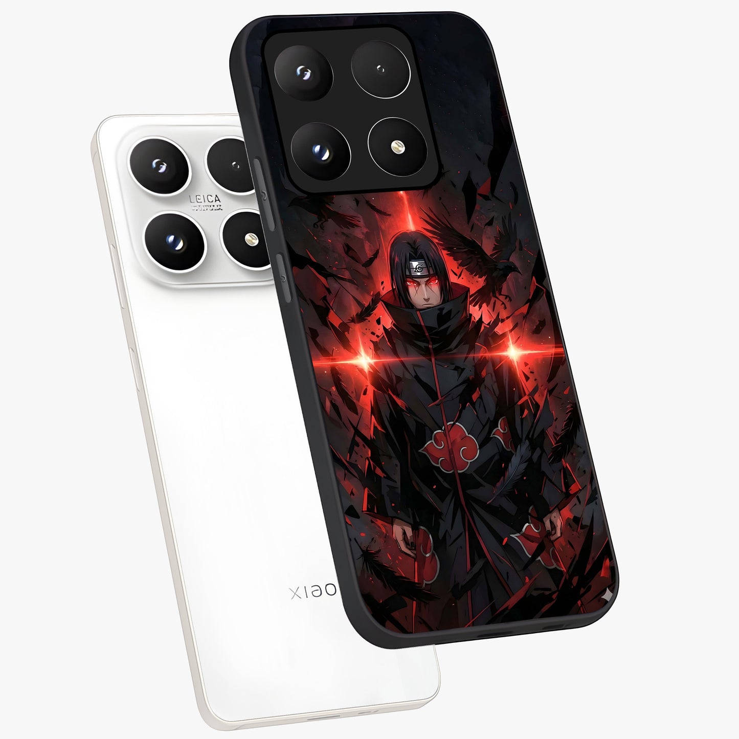 Focused Blade Discipline Glass Case displayed in angled mockup highlighting clean minimal text artwork with modern aesthetic style.
