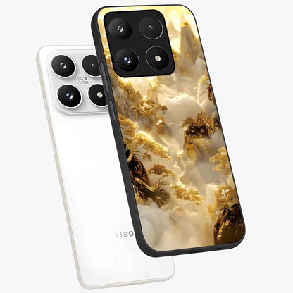 Gates Of Illumination Glass Case displayed in angled mockup highlighting radiant portal inspired design with fantasy aesthetic.
