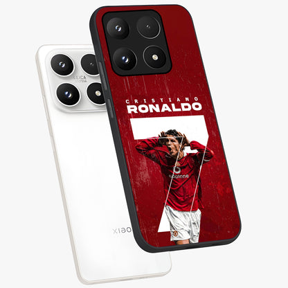Goal Celebration Legacy Glass Case displayed in angled mockup highlighting energetic sports celebration design with bold athletic theme.