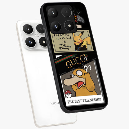 Gucci Play Mashup Glass Case displayed in angled mockup highlighting stylish fashion mashup design with bold aesthetic.