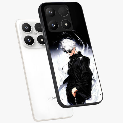 Limitless Shadow King Glass Case displayed in angled mockup highlighting dramatic dark hero design with intense aesthetic.