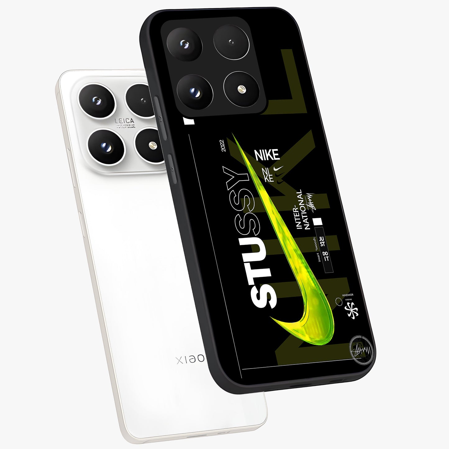 Neon Street Edition Glass Case displayed in angled mockup highlighting vibrant urban design with bold street aesthetic.