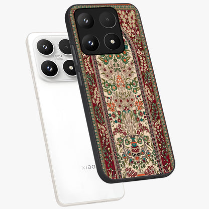 Persian Inspired Glass Case displayed in angled mockup highlighting intricate traditional design with elegant cultural aesthetic.