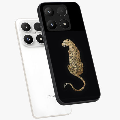 Regal Leopard Glass Case displayed in angled mockup highlighting powerful animal illustration with stylish wild aesthetic.