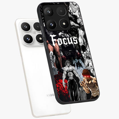 Relentless Power Focus Glass Case displayed in angled mockup highlighting bold statement design with modern aesthetic style.