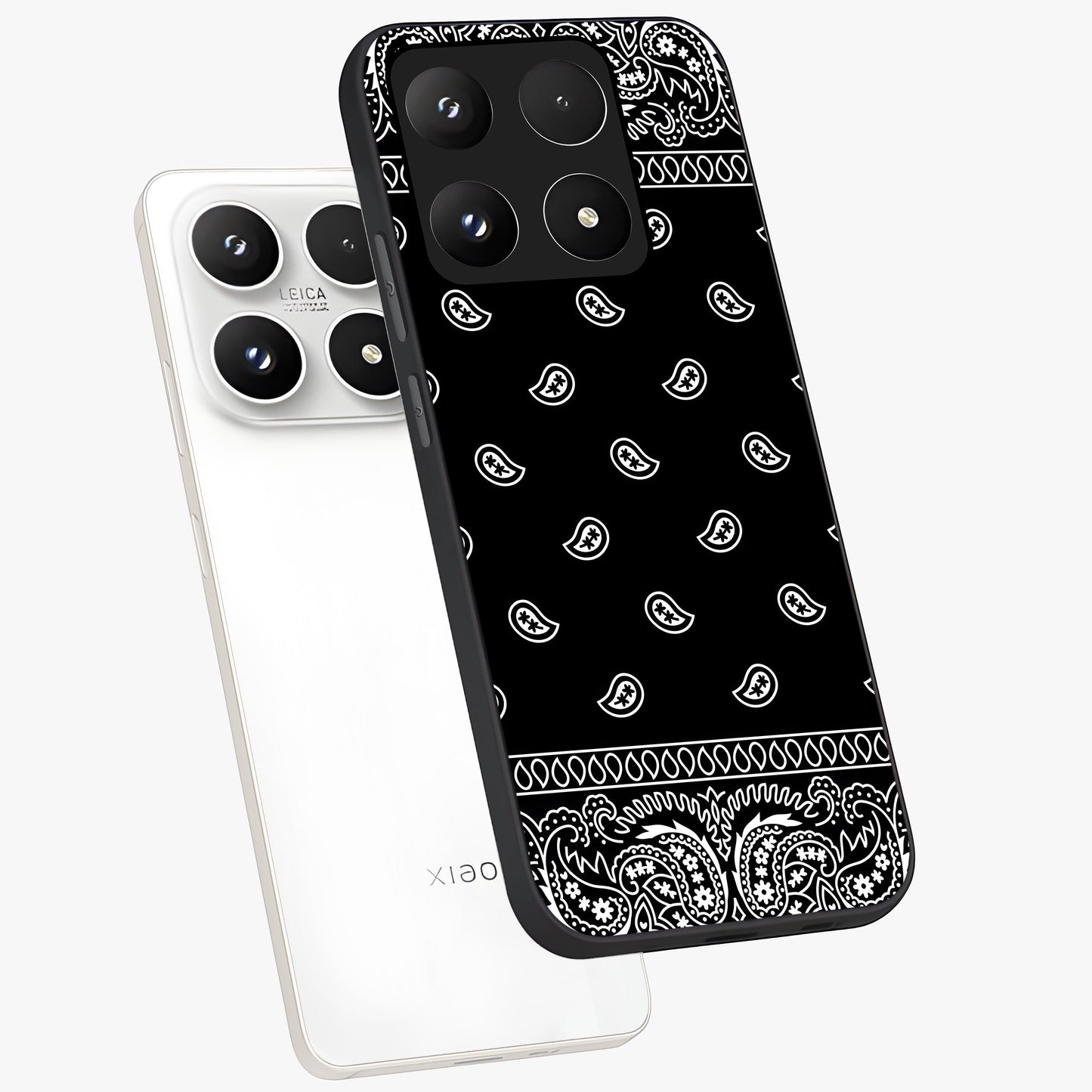Retro Rebel Threads Glass Case displayed in angled mockup highlighting retro inspired graphic design with rebellious aesthetic.