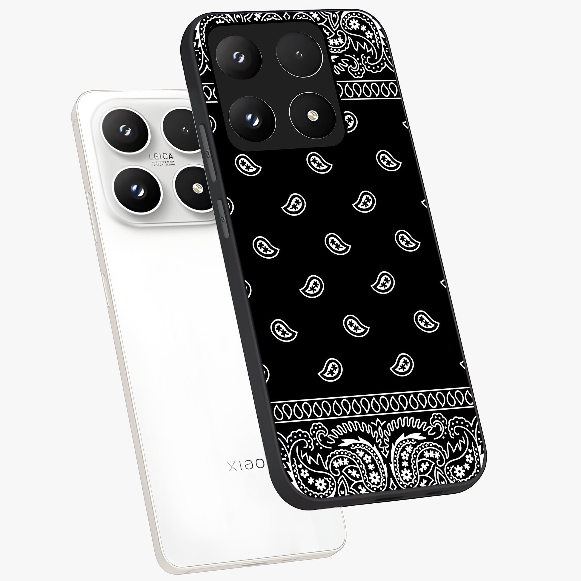 Retro Rebel Threads Glass Case displayed in angled mockup highlighting retro inspired graphic design with rebellious aesthetic.