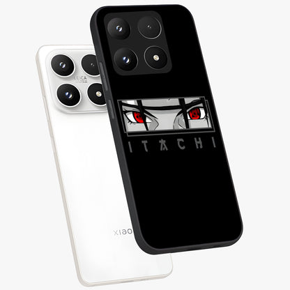 Scarlet Gaze Dominance Glass Case displayed in angled mockup highlighting intense visual design with bold scarlet aesthetic.