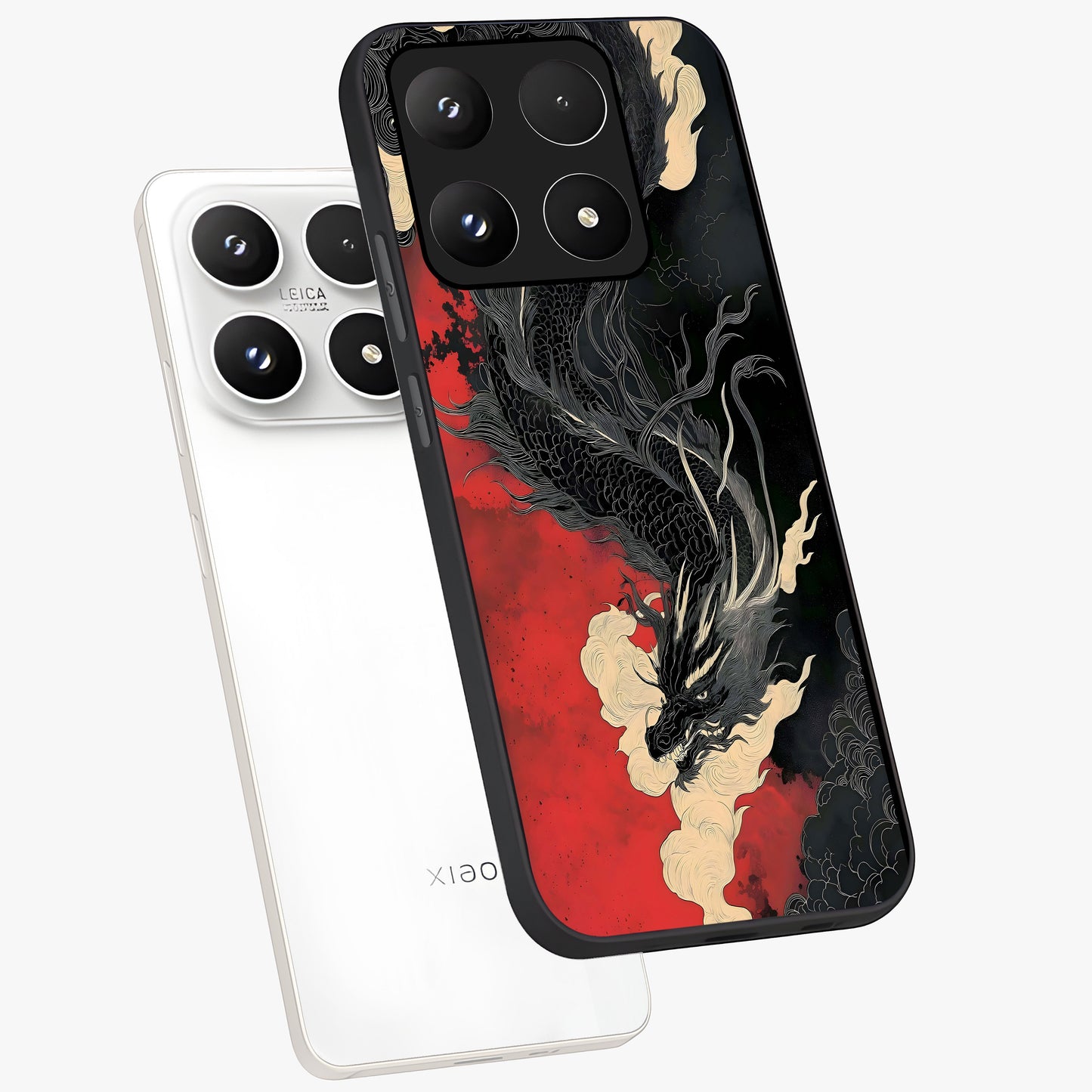 Shadow Dragon Fury Glass Case displayed in angled mockup highlighting powerful dragon illustration with dark fantasy aesthetic.