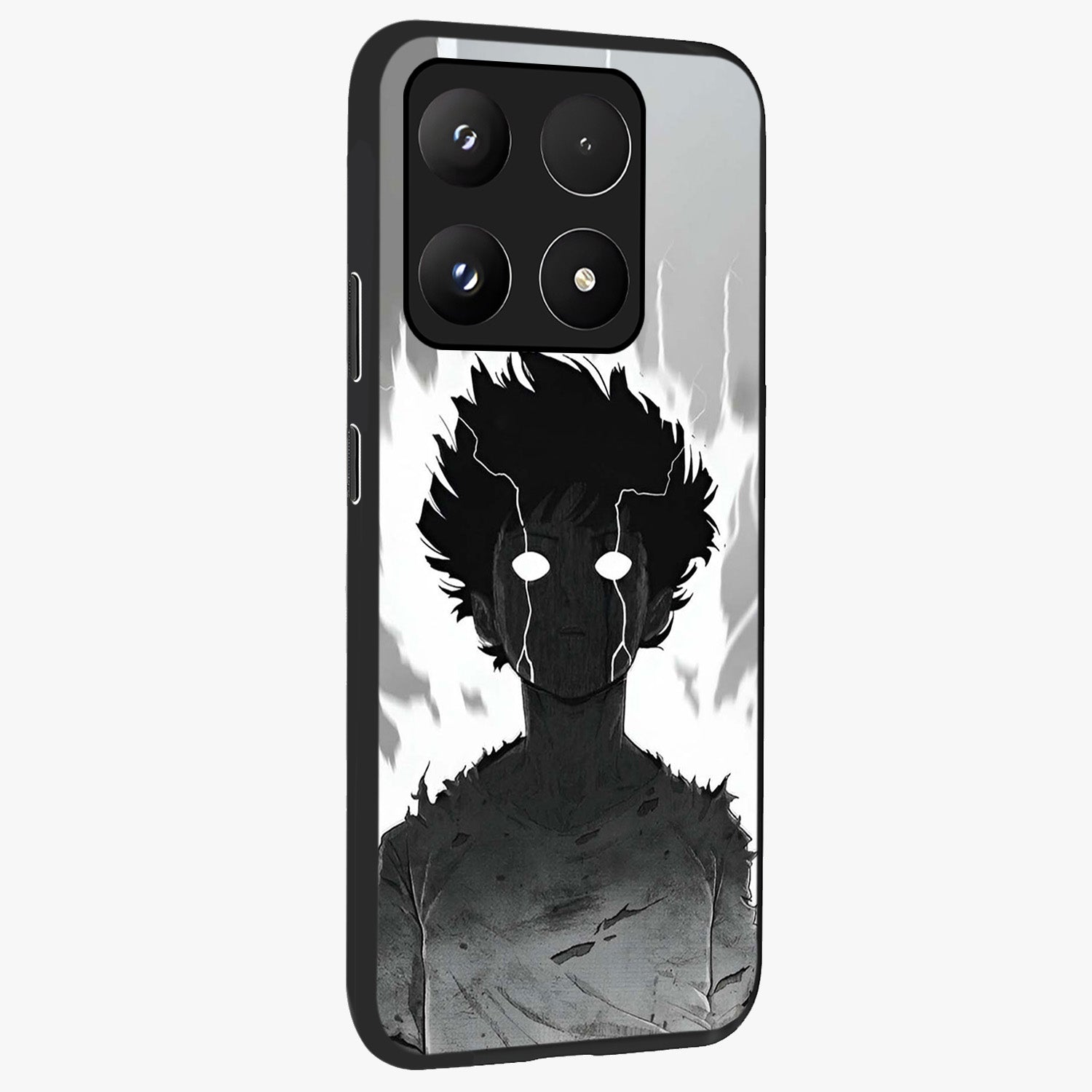Awakened Inner Rage Glass Case upright view showcasing dramatic artwork with strong expressive aesthetic.