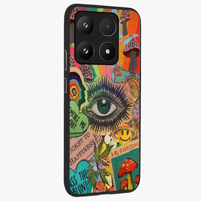 Mystic Eye Wonderland Glass Case upright view showcasing symbolic eye artwork with mysterious fantasy theme.