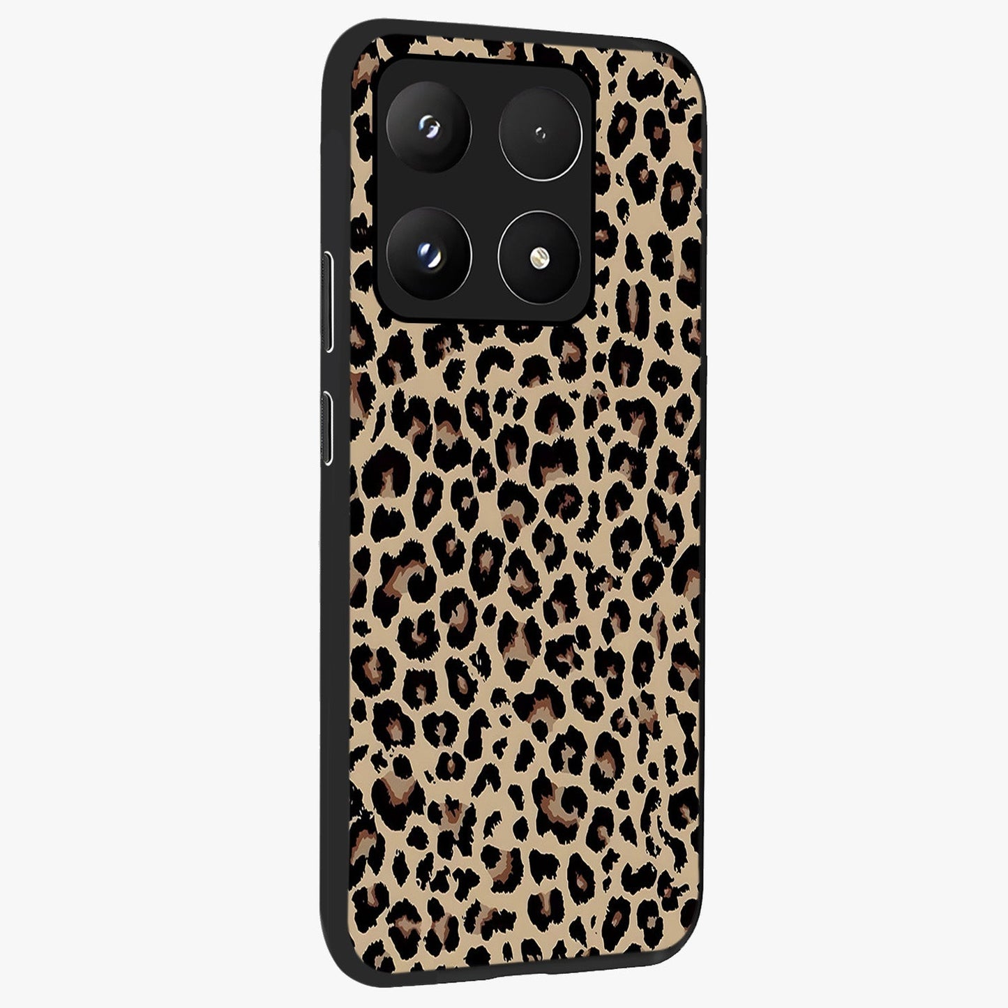 Savage Chic Pattern Glass Case upright view showcasing trendy decorative artwork with edgy fashion theme.