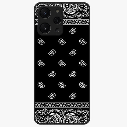 Retro Rebel Threads Glass Case showing flat back view with vintage street style artwork and glossy glass finish.