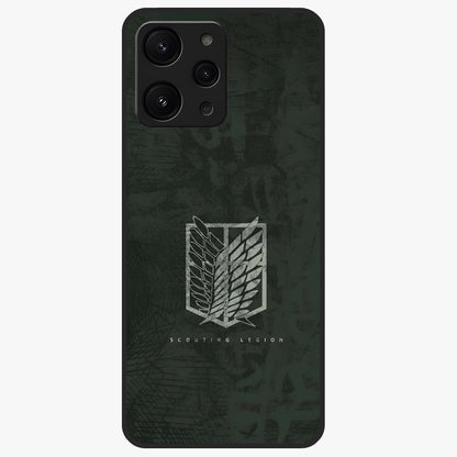 Wings Of Freedom Glass Case showing flat back view with symbolic wings artwork and glossy glass finish.