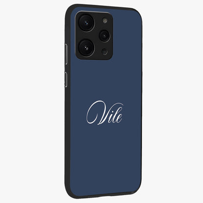 Blue Vintage Floral Pattern Glass Case displayed in angled mockup highlighting classic blue floral pattern and retro aesthetic design.