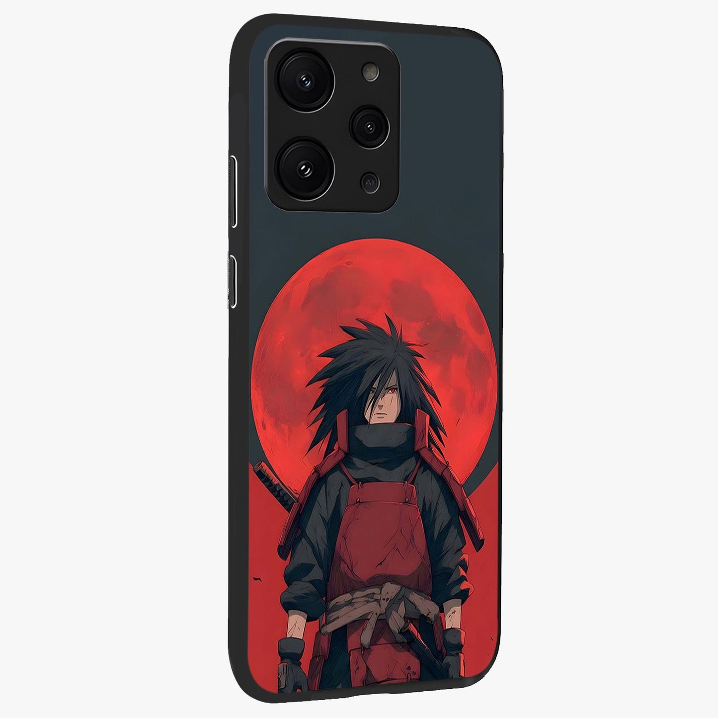 Crimson Moon Warlord Glass Case upright view showcasing powerful warlord artwork with dark celestial theme.