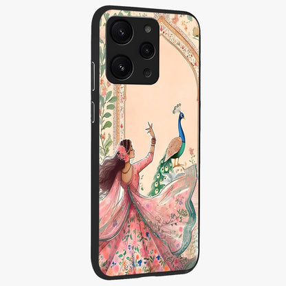 Royal Grace Muse Glass Case upright view showcasing stylish artistic artwork with sophisticated royal theme.